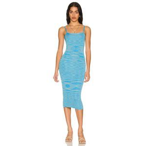 NEW Size M SNDYS Lunar Knit Dress in Blue REVOLVE MSRP $65
